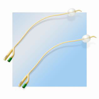 2 Way Siliconed Latex  Foley Catheter - Tiemann Tip